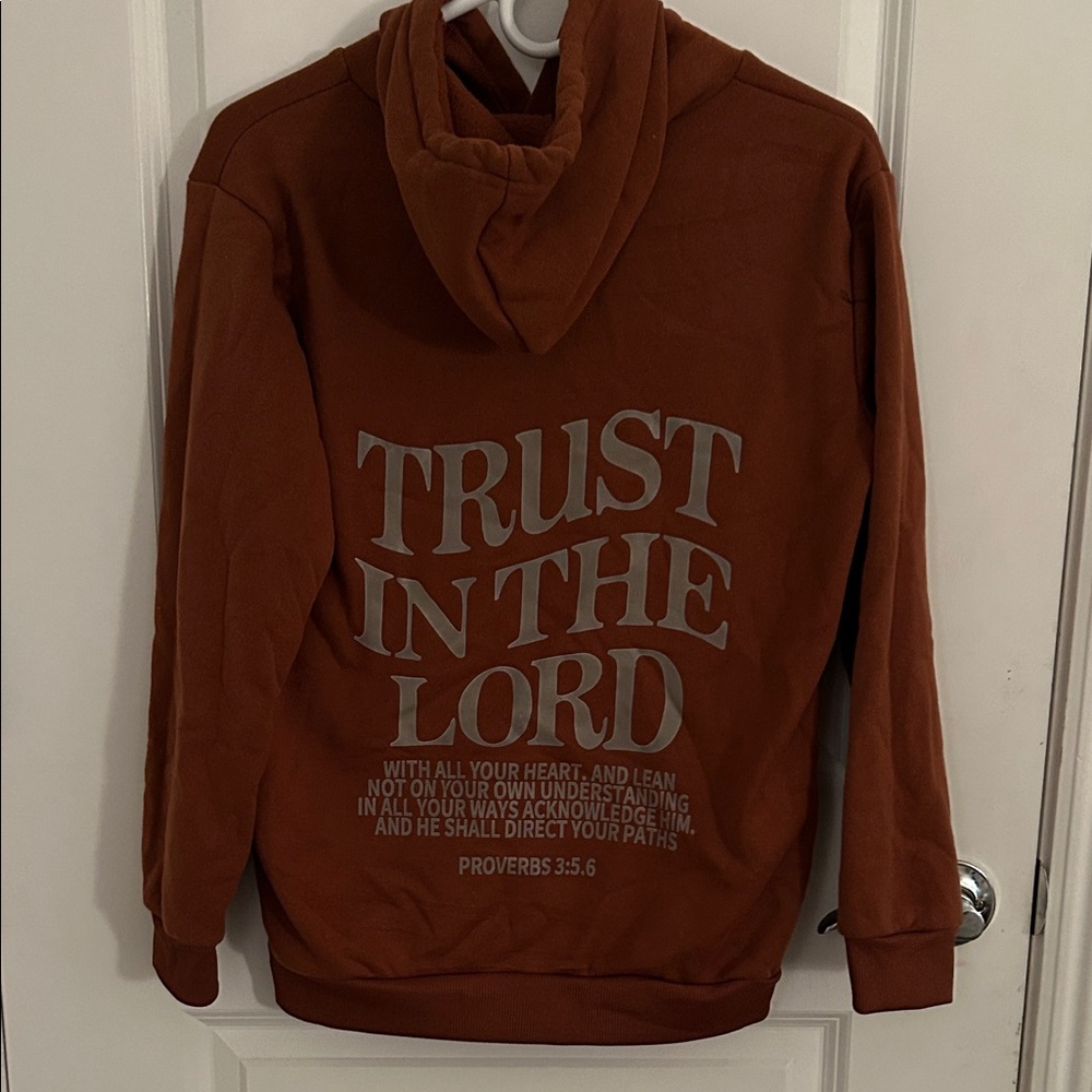 Women’s Brown Hoodie with verse